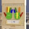 Flash Furniture Bright Beginnings Commercial Grade STEAM Wall Activity Board with Natural Finish and Multicolor Accents, Counting MK-ME09524-GG - alternate 5